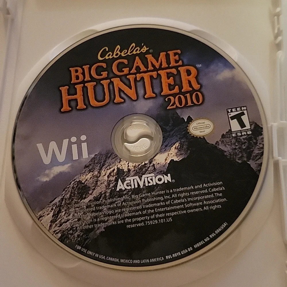 Cabela's Big Game Hunter 2010 - Wii Game No Visible Stratches Original Case